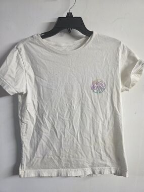 Roxy Y2k Waves Of Change White T-Shirt Size S/P